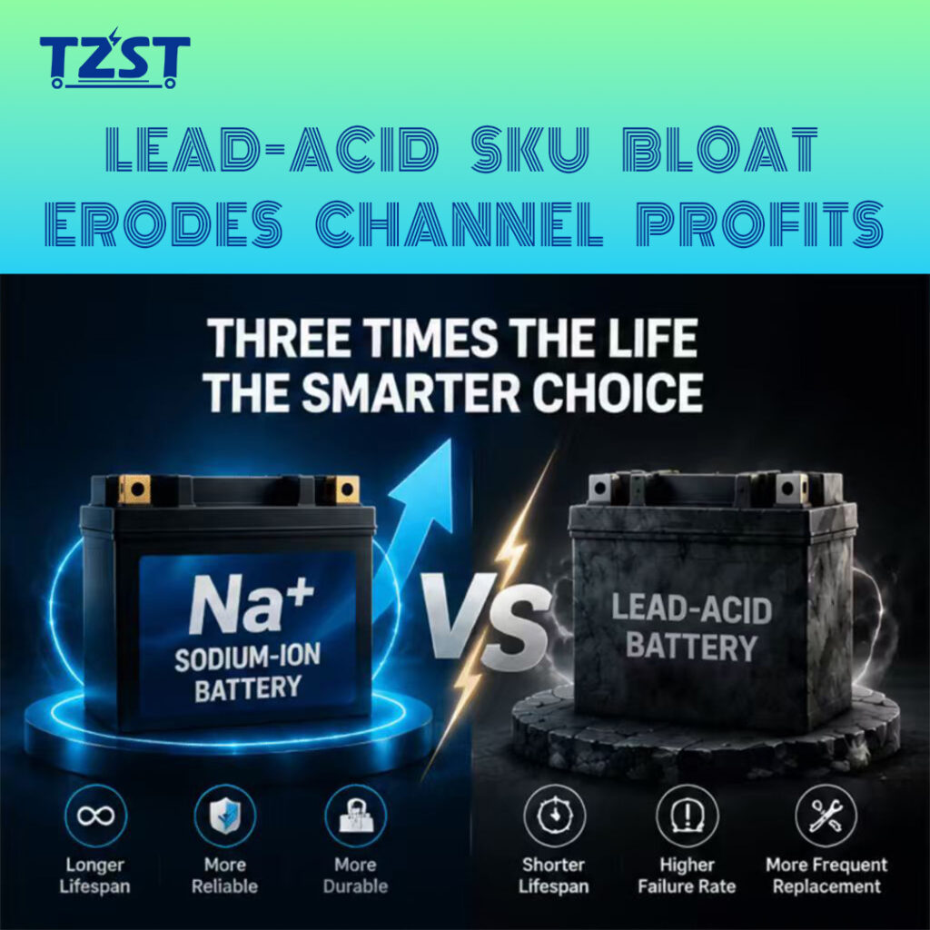 Sodium Ion vs Lead Acid Motorcycle Battery: How Lead-Acid SKU Bloat Drains Channel Profits